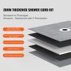 Shower Curb Kit, 60"x38" Shower Pan Kit with 6.3" Central Drain, Lightweight EPS Shower Installation Kits with 2 Waterproof Cloths