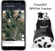 GPS Collar Pet Locating Device Waterproof Rechargeable Tracking Device Size:XXL