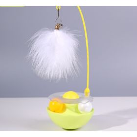 Cat Toys - Interactive Toy For Cat , Kitten Toys, Lightweight Resin Duck Shape Fun Stick For Kitten Play Indoor Outdoor ,Removable And Washable Duck C (Option: Yellow)