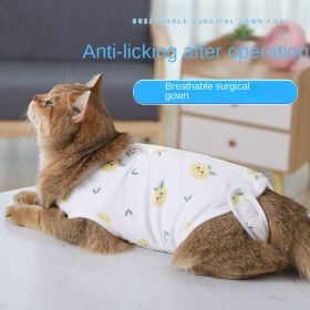 Sterilization clothing for cats in summer, thin female cat surgical clothes, weaning clothing (Color: Watermelon cat surgical suit, size: XL)
